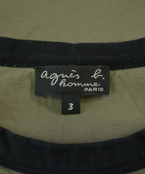 Agnes b. homme（アニエスベーオム）Tシャツ・カットソー カーキ サイズ:3(L位) メンズ/2200689403163