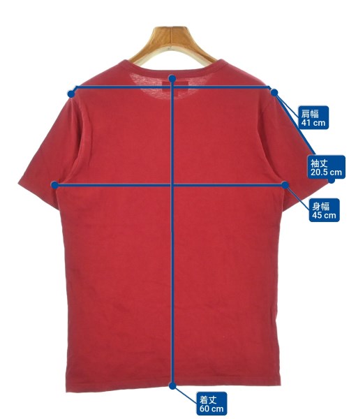 Agnes b. homme（アニエスベーオム）Tシャツ・カットソー 赤 サイズ:1(S位) レディース/2200690777024