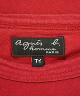 Agnes b. homme（アニエスベーオム）Tシャツ・カットソー 赤 サイズ:1(S位) レディース/2200690777024