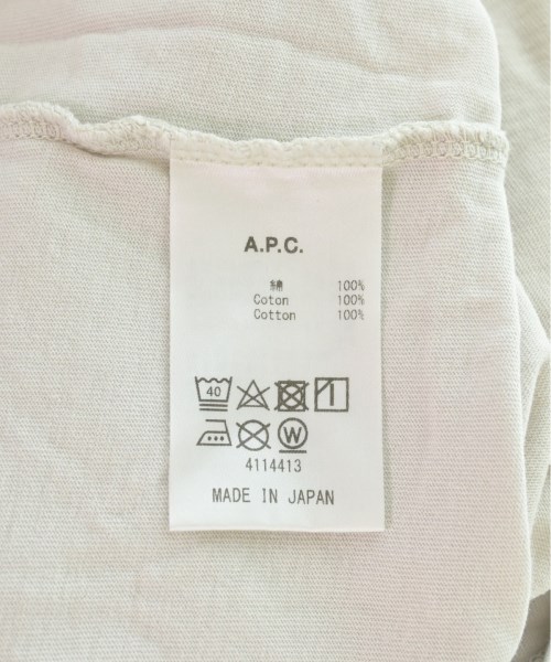A.P.C.（アーペーセー）Tシャツ・カットソー グレー サイズ:XS メンズ/2200518241041