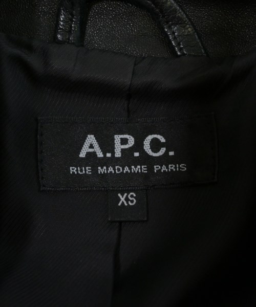 A.P.C.（アーペーセー）ライダース 黒 サイズ:XS メンズ/2200636518025