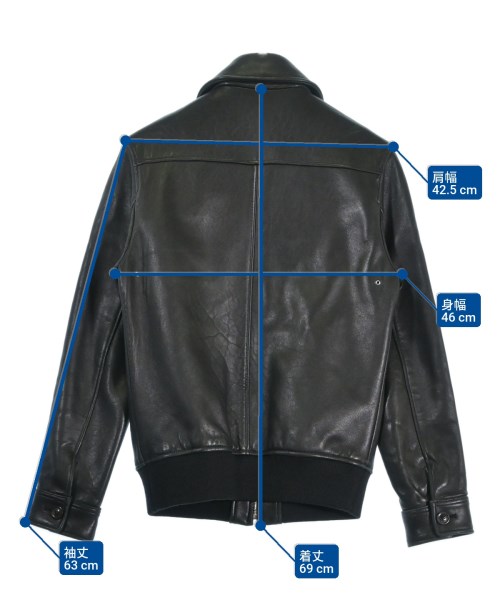 A.P.C.（アーペーセー）ライダース 黒 サイズ:XS メンズ/2200636518025