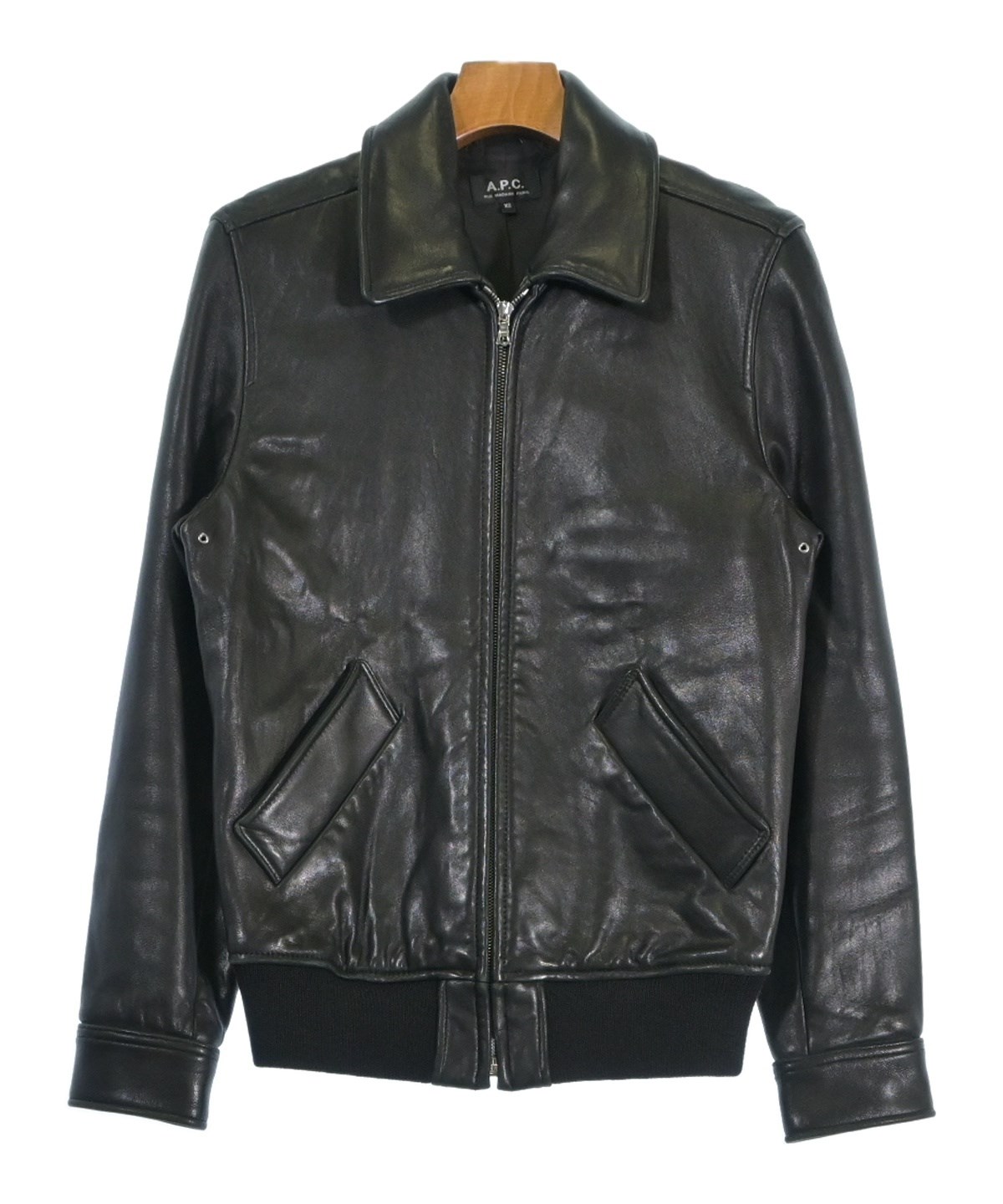 A.P.C.（アーペーセー）ライダース 黒 サイズ:XS メンズ/2200636518025