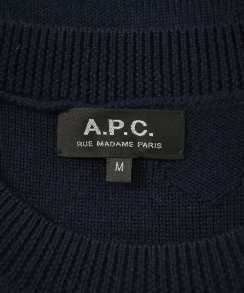 A.P.C.（アーペーセー）ニット・セーター 紺 サイズ:M メンズ/2200609208304