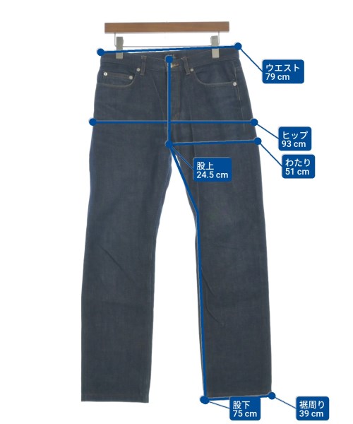 A.P.C.（アーペーセー）デニムパンツ 紺 サイズ:30(M位) メンズ/2200625187096