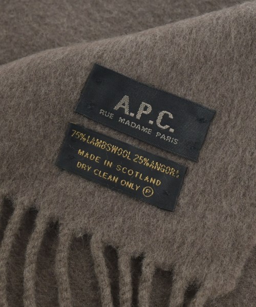A.P.C.（アーペーセー）マフラー 茶 サイズ:- メンズ/2200637927161