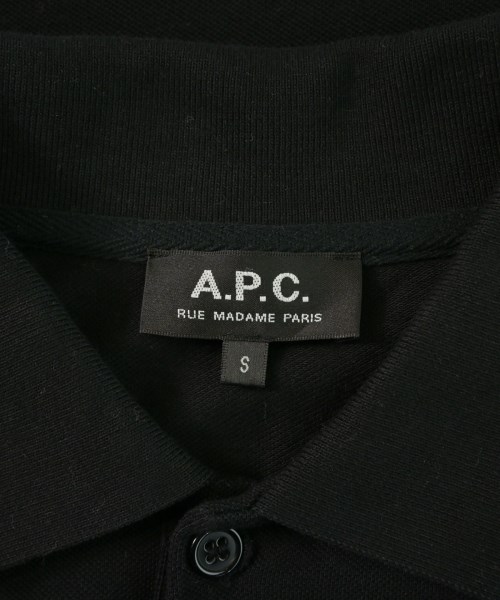 A.P.C.（アーペーセー）ポロシャツ 黒 サイズ:S メンズ/2200628742056