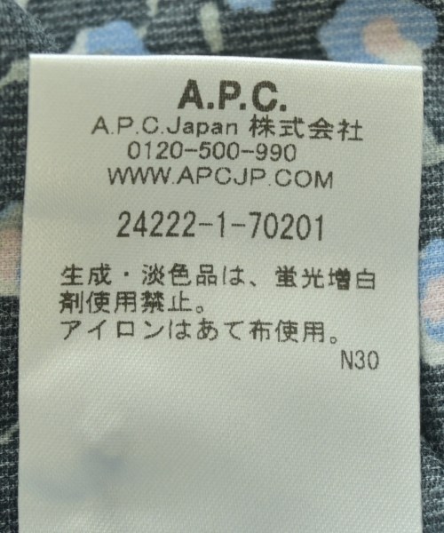 A.P.C.（アーペーセー）カジュアルシャツ 黒 サイズ:M メンズ/2200641005022