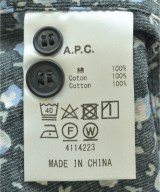 A.P.C.（アーペーセー）カジュアルシャツ 黒 サイズ:M メンズ/2200641005022