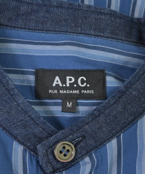A.P.C.（アーペーセー）カジュアルシャツ 紺 サイズ:M メンズ/2200641005039
