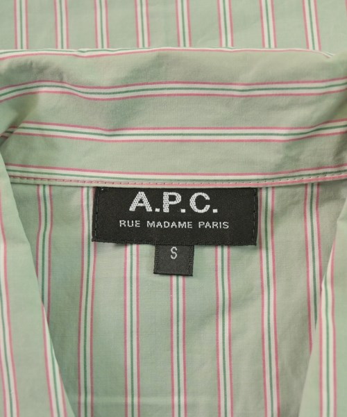 A.P.C.（アーペーセー）カジュアルシャツ 緑 サイズ:S メンズ/2200626883027
