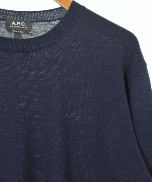A.P.C.（アーペーセー）ニット・セーター 紺 サイズ:L メンズ/2200626883089