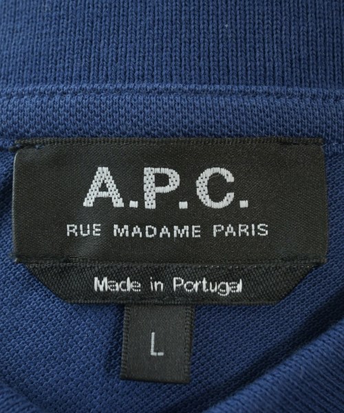 A.P.C.（アーペーセー）ポロシャツ 青 サイズ:L メンズ/2200642493118