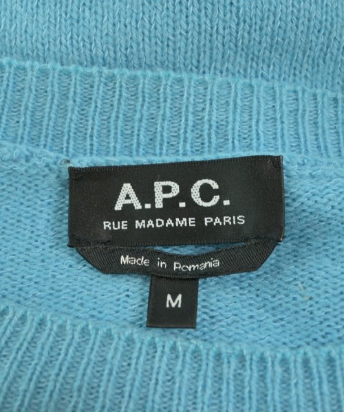 A.P.C.（アーペーセー）ニット・セーター 青 サイズ:M メンズ/2200642972040