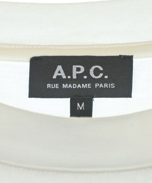 A.P.C.（アーペーセー）Tシャツ・カットソー 白 サイズ:M メンズ/2200632345038