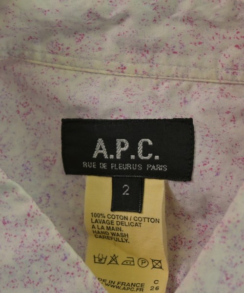 A.P.C.（アーペーセー）カジュアルシャツ ピンク サイズ:2(M位) メンズ/2200643559028
