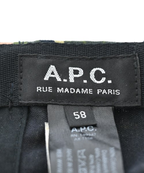 A.P.C.（アーペーセー）キャップ 黒 サイズ:58 メンズ/2200632049110