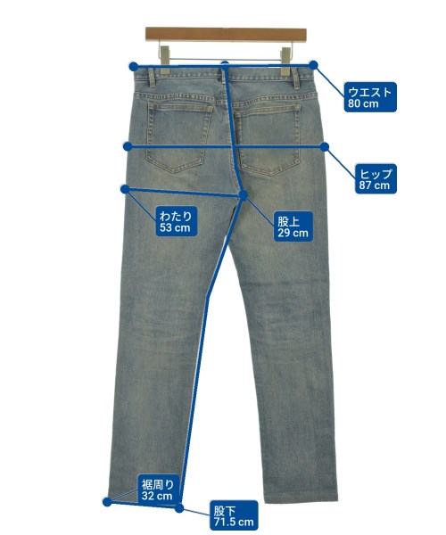 A.P.C.（アーペーセー）デニムパンツ 青 サイズ:29(S位) メンズ/2200530461045