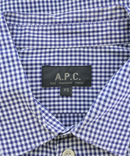 A.P.C.（アーペーセー）カジュアルシャツ 紺 サイズ:XS メンズ/2200533967100