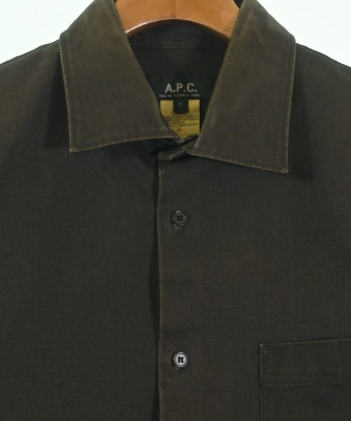 A.P.C.（アーペーセー）カジュアルシャツ 茶 サイズ:2(M位) メンズ/2200541279028