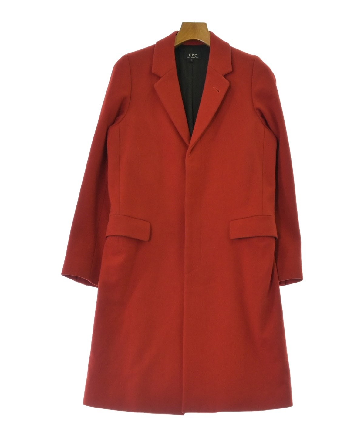 A.P.C. アーペーセー チェスターコート A.P.C.（アーペーセー）チェスターコート 赤 サイズ:S メンズ