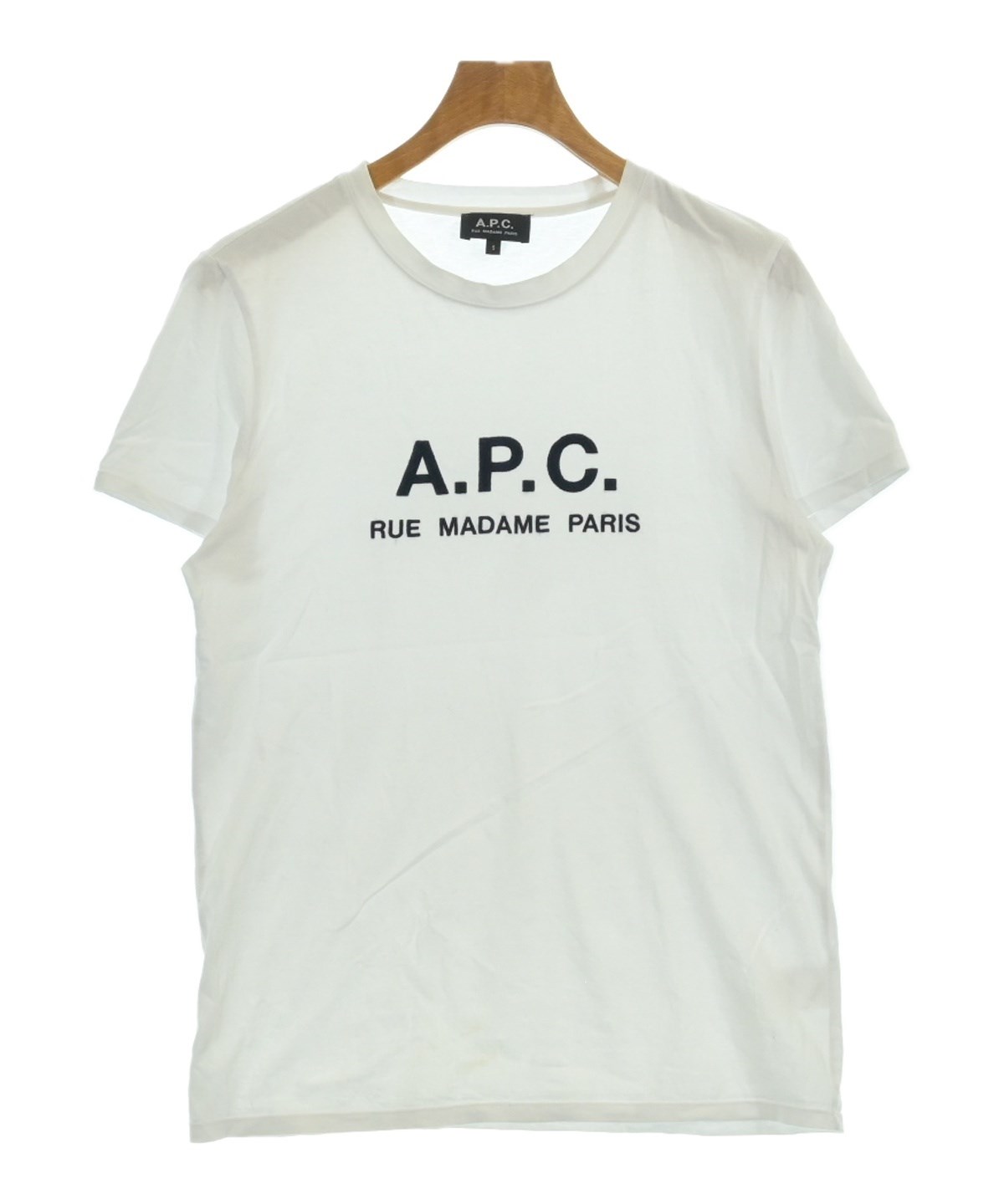 A.P.C. アーペーセー Tシャツ・カットソー 白 S 0400725F0042 A.P.C.（アーペーセー）Tシャツ・カットソー 白 サイズ:F