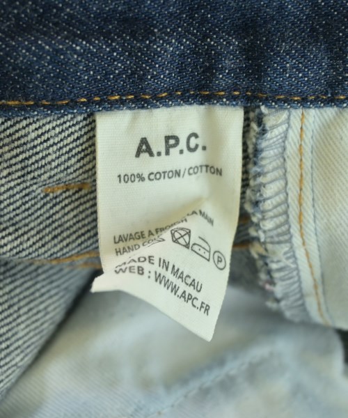 A.P.C.（アーペーセー）デニムパンツ 青 サイズ:33(L位) メンズ/2200621989014