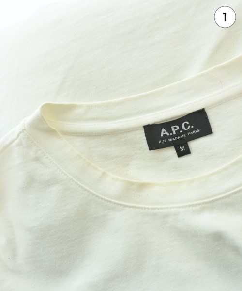 A.P.C.（アーペーセー）Tシャツ・カットソー 白 サイズ:M メンズ/2200622158051