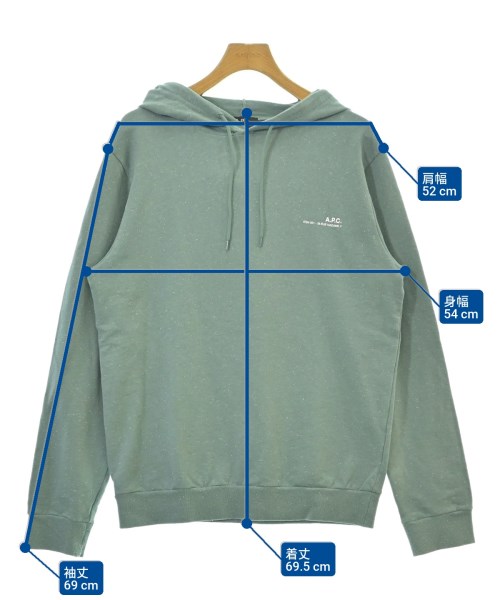 A.P.C.（アーペーセー）パーカー 青 サイズ:L メンズ/2200622457024