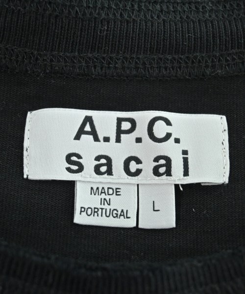 A.P.C.（アーペーセー）Tシャツ・カットソー 黒 サイズ:L メンズ/2200616372029