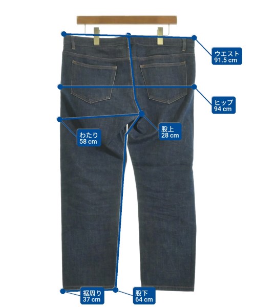 A.P.C.（アーペーセー）デニムパンツ 紺 サイズ:34(XL位) メンズ/2200612436084