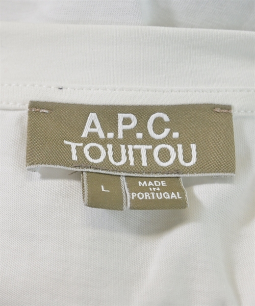 A.P.C.（アーペーセー）Tシャツ・カットソー 白 サイズ:L メンズ/2200624934042