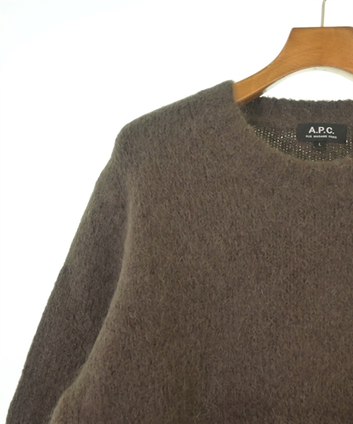 A.P.C.（アーペーセー）ニット・セーター 茶 サイズ:L メンズ/2200624934080
