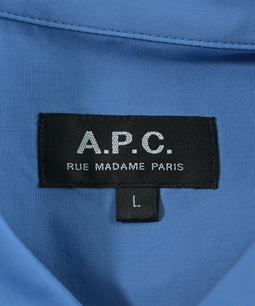 A.P.C.（アーペーセー）カジュアルシャツ 青 サイズ:L メンズ/2200624934134