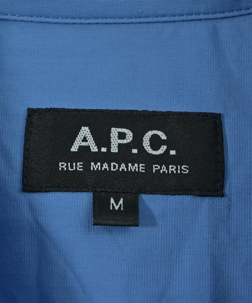 A.P.C.（アーペーセー）カジュアルシャツ 青 サイズ:M メンズ/2200624934141
