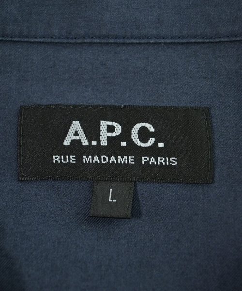 A.P.C.（アーペーセー）カジュアルシャツ 紺 サイズ:L メンズ/2200624934158