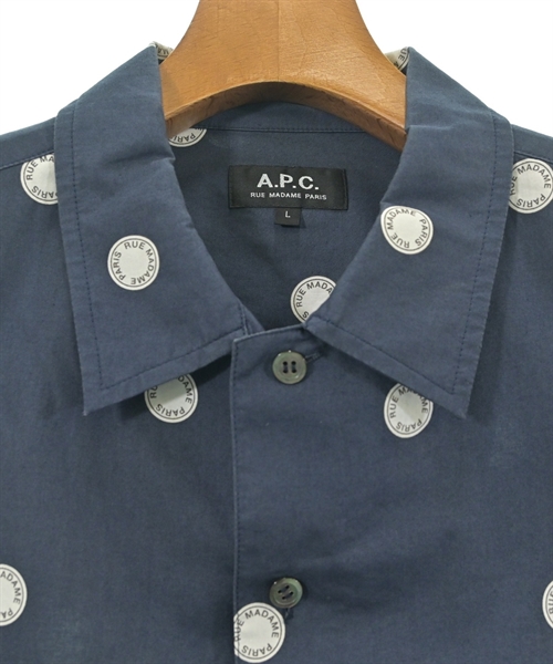 A.P.C.（アーペーセー）カジュアルシャツ 紺 サイズ:L メンズ/2200624934158
