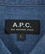 A.P.C.（アーペーセー）カジュアルシャツ 青 サイズ:L メンズ/2200624934172
