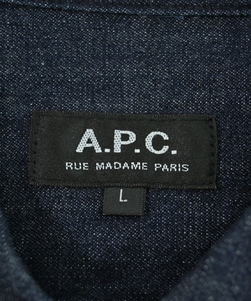 A.P.C.（アーペーセー）カジュアルシャツ 紺 サイズ:L メンズ/2200624934189