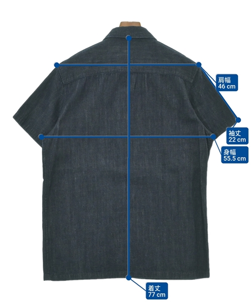 A.P.C.（アーペーセー）カジュアルシャツ 紺 サイズ:L メンズ/2200624934189