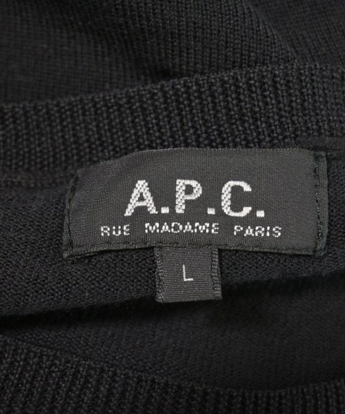 A.P.C.（アーペーセー）ニット・セーター 黒 サイズ:L メンズ/2200625194025