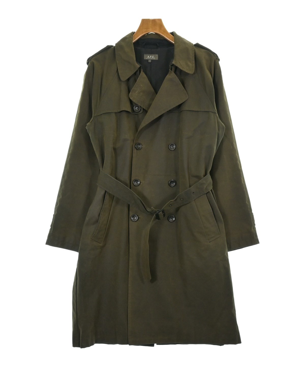 A.P.C.（アーペーセー）トレンチコート カーキ サイズ:1(S位) メンズ