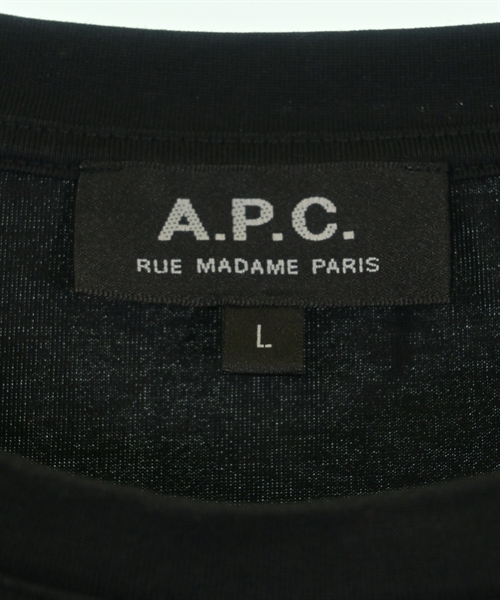 A.P.C.（アーペーセー）Tシャツ・カットソー 黒 サイズ:L メンズ/2200615940076