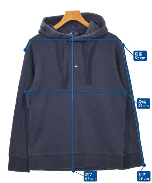 A.P.C.（アーペーセー）パーカー 紺 サイズ:M メンズ/2200627326028