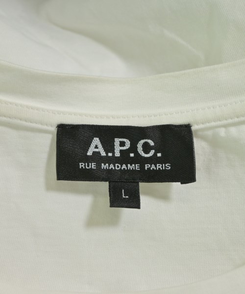 A.P.C.（アーペーセー）Tシャツ・カットソー 白 サイズ:L メンズ/2200617313052