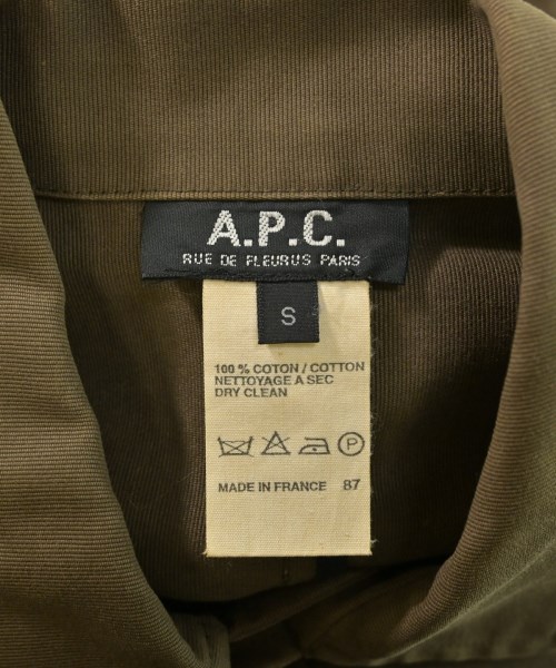 A.P.C.（アーペーセー）ステンカラーコート カーキ サイズ:S メンズ/2200629607057