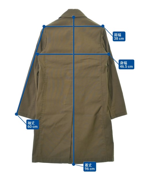 A.P.C.（アーペーセー）ステンカラーコート カーキ サイズ:S メンズ/2200629607057