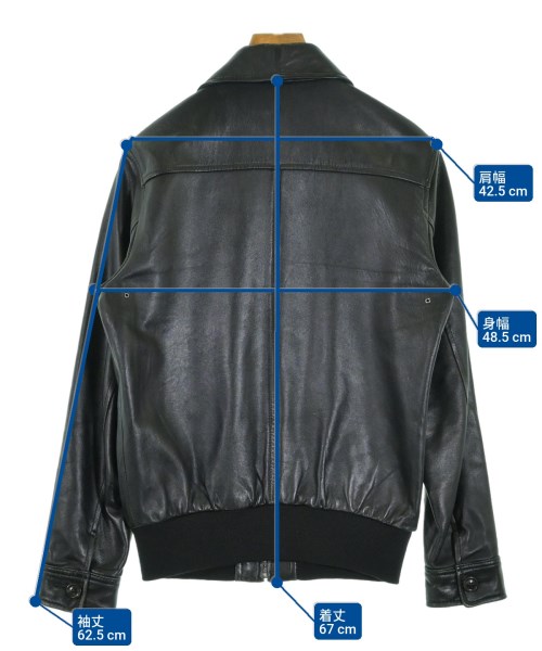 A.P.C.（アーペーセー）ライダース 黒 サイズ:S メンズ/2200629592056