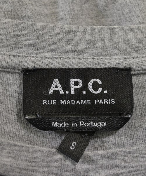 A.P.C.（アーペーセー）Tシャツ・カットソー グレー サイズ:S メンズ/2200630123041