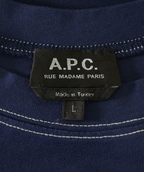A.P.C.（アーペーセー）Tシャツ・カットソー 紺 サイズ:L メンズ/2200631693031